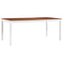Maison Madeleine -  9 Piece Dining Set Pinewood White and Brown